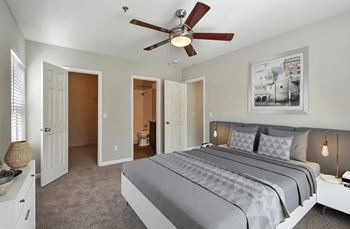 Ceiling fans in the bedrooms