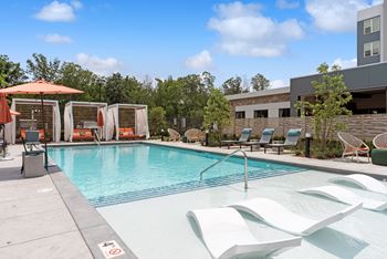 Pool with sun deck