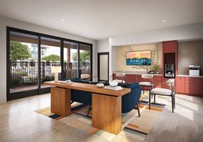Broomfield apartment for rent - Social lounge seating at Rowlen Apartments in Broomfield CO