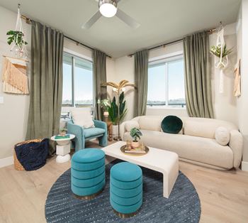 Wood-style plank flooring in living areas