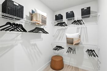 Oversized closets with organizers