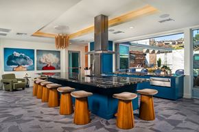 San Diego apartment for rent - Summit lounge kitchen at Rivair Apartment Homes in San Diego CA
