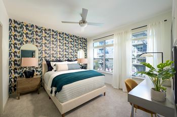 Ceiling fans in living and bedrooms