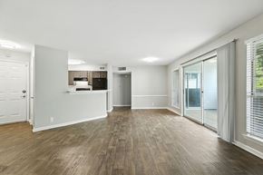 Nashville apartment for rent - Vacant unit kitchen and living room at Newport Apartment Homes in Nashville TN