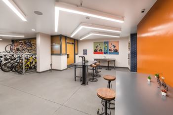 Valve: bike storage, repair, and hobby workshop
