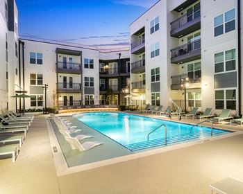 Resort-style pool deck
