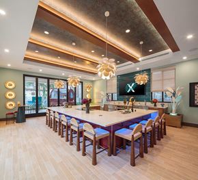 Camarillo apartment for rent - Poolside dining lounge at CALIXA Apartment Homes in Camarillo CA