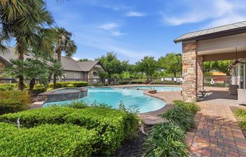 Pool with sun deck