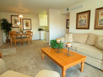 Lakewood apartment for rent - a living room with a couch and a table