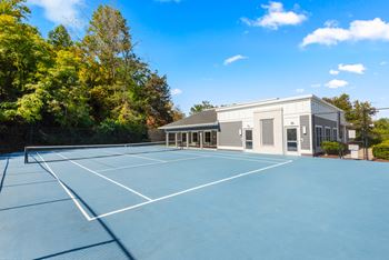 Tennis court and pickleball court