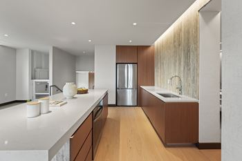 Entertainment lounge with full kitchen