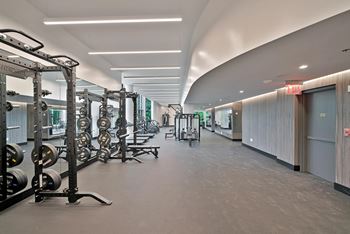 Fully equipped fitness center and yoga room
