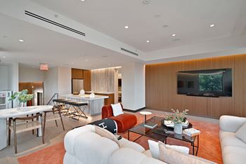 Entertainment lounge with full kitchen