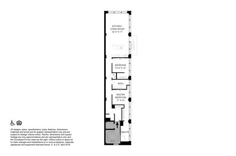 Floor plan for 2 beds, 2 baths, 1474 sqft