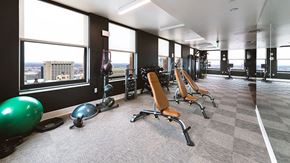 Detroit apartment for rent - State of the art fitness center. at The Stott, Detroit, Michigan.