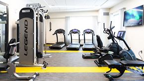 Detroit apartment for rent - Fitness Center With Modern Equipment at 28Grand, Detroit, 48226