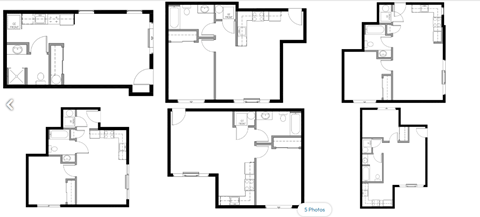 Floor plan for studio, 1 bath, 400 sqft