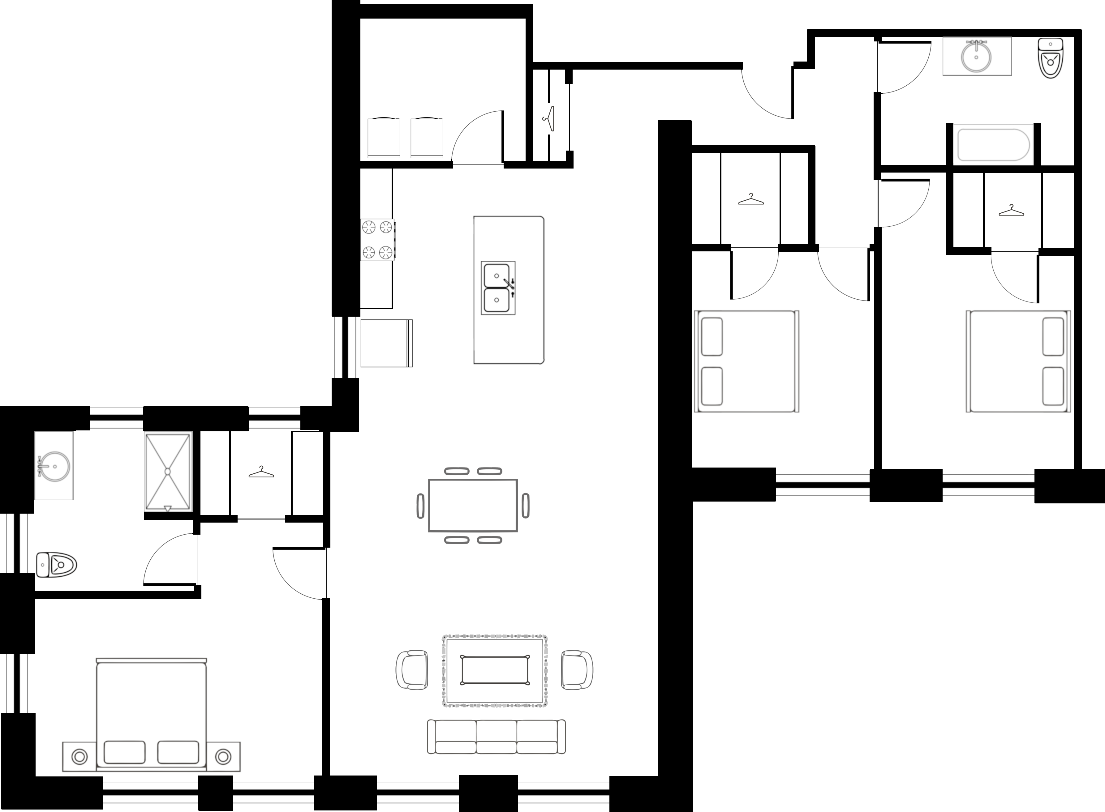 Floor plan for 3 beds, 2 baths, 1880 sqft