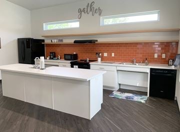 La Crosse apartment for rent - a view of a kitchen with a counter top and a sink