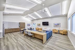 Hayward apartment for rent - A conference room with a long table and chairs.
