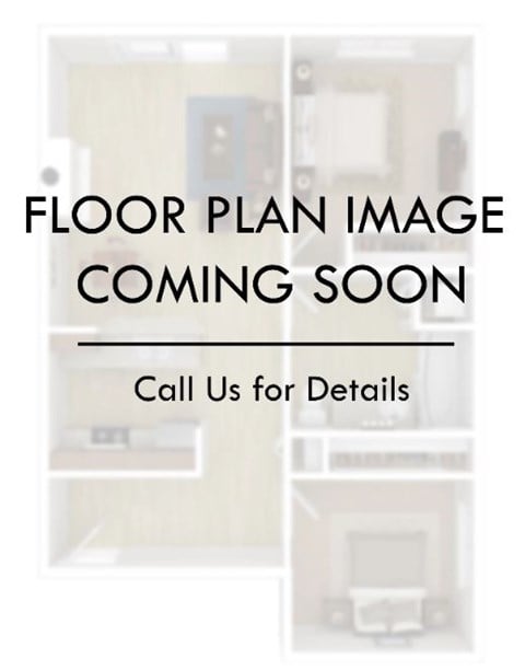Floor plan for 1 bed, 1 bath, 915 sqft