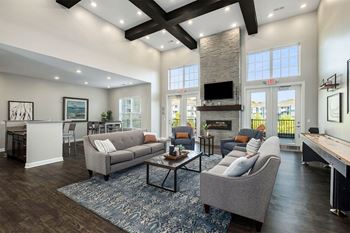 Clubhouse with entertainment space