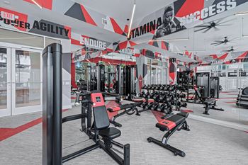 Modern fitness center