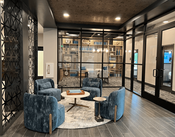 Co-working lounge with private rooms & conference room