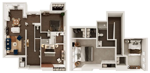 Floor plan for 4 beds, 3 baths, 1879 sqft