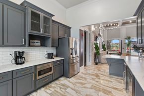 Tallahassee apartment for rent - the lobby of a luxury hotel with marble floors and grey walls