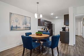 Madison apartment for rent - A dining room with a table and chairs.
