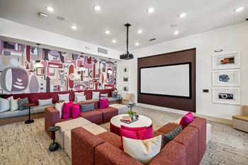 Clubroom with tv
