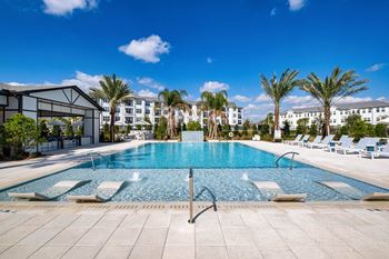 Pool with sundecks