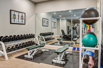 24 Hour fitness gym with free weights
