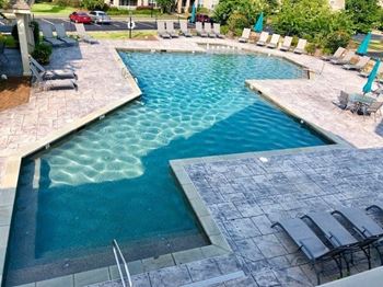Swimming pool with picnic pavilion