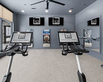 Club-inspired fitness center featuring state-of-the-art fitness equipment