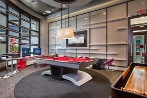 Miami apartment for rent - a pool table is in the middle of a room at Altis Kendall Square, Miami Florida