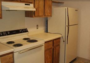 Houghton apartment for rent - a kitchen with a stove and a refrigerator