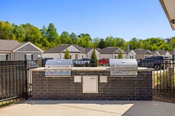 Outdoor grilling area