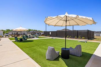 Outdoor “flex” green space/ game lawn