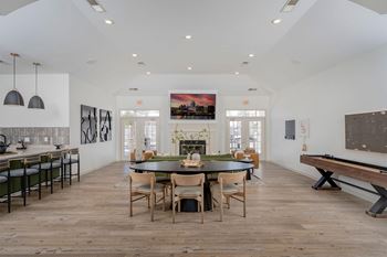 Clubhouse with entertainment space