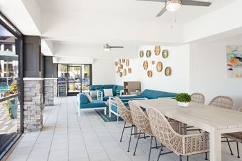 Poolside lounge / picnic pavilion & bbq grills