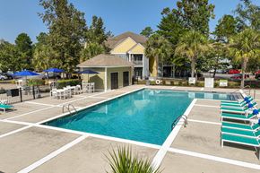 North Charleston apartment for rent - the swimming pool at the preserve at polk apartments