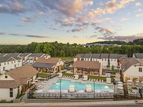 Winder apartment for rent - an aerial view of a resort with a swimming pool