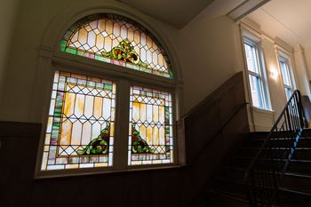 Decorative molding/stained glass
