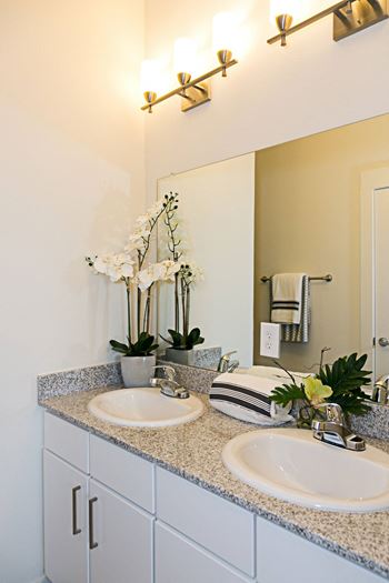 Garden tubs and double vanities