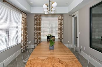 Resident social center with media room