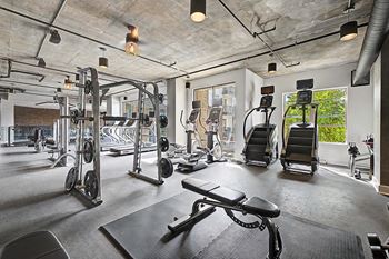 Yoga rooms and fitness center