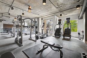 Duluth apartment for rent - A gym with a variety of equipment including weights and cardio machines.
