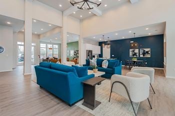 Clubroom with entertainment space